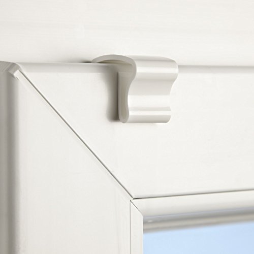 10 Stück Jalou-Klick – Klemmträger aus Kunststoff für Aluminium Alu-Jalousien – Farbe: weiss – Aluminiumjalousien – Jalousien – Alu Jalousien (10er Set = 10 Stück Klemmträger) - 2