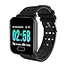 Produktbild ArgoBear A6 Smart-Armband-Blutdruck-Messtechnik Farbbildschirm Fitness Tracker beobachtet IP67 wasserdichtes Pulsmesser (Schwarz)