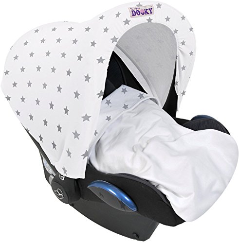 Hoody Replacement Infant Car Seat Hood Silver Stars