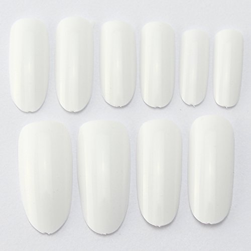 Makartt® 500 Oval Nails Tips Round Fullwell White Color Tips False Nail Art Tips Dropshipping