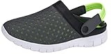  katliu Sommer Atmungsaktiv Hausschuhe Hollow Clogs Antirutsch Flach Sandalen Slippers Loch Mesh Strand Schuhe Herren Damen, Grün, 44 EU
