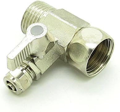 JIUWU1/2" to 1/4" RO Feed Water Adapter Ball Valve Faucet Tap Feed Reverse Osmosis