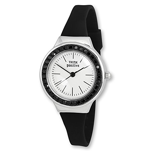 Think Positive UTP1209S - Orologio da donna alla moda, con cinturino in silicone, colore: nero