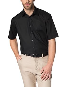 ETERNA Kurzarm Hemd COMFORT FIT Popeline unifarben