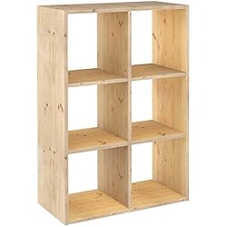 Astigarraga Étagère rangement 6 casiers, 105 x 70.8 x 33 cm