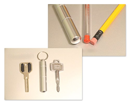 DSstyles Portable Metall Zahnstocher Halter Leichten Aluminium Legierung Tasche Größe Zahnstocher Box Schlüsselanhänger – Silber, Idear Geschenk für Weihnachten, Geburtstag, Business - 7