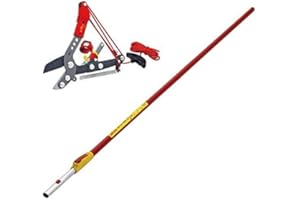 WOLF GARTEN Wolf-Garten Adjustable Anvil Tree Loppers RCVM Garden & ZMV4 Telescopic Handle