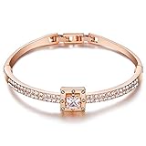 PULSERA DE MUJER AJUSTABLE: 6.7 '' más 0.3 ", total 7". Incluya una hebilla adicional que se puede quitar para ajustar el tamaño, fácil de quitar y poner. La mayor parte de la muñeca pequeña y grande pueden quedar perfectamente.