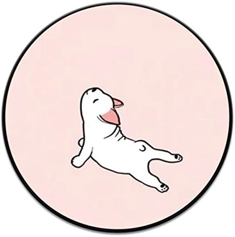 USGYY iPhone Stand Case Pop Phone Stand Grip Holder Socket Multifunction Expanding Mount Stent for all Android Cell Phone, iPhone, iPad and Tablets - Cute Dog Stretching Black