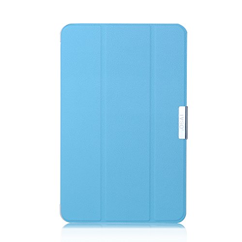 IVSO Ultra Schlank Ständer Slim Leder zubehör Schutzhülle für Samsung GALAXY Tab A (2016) 17.8cm (7 Zoll) Tablet-PC perfekt geeignet (Für Samsung GALAXY Tab A 7.0, Blau) - 7