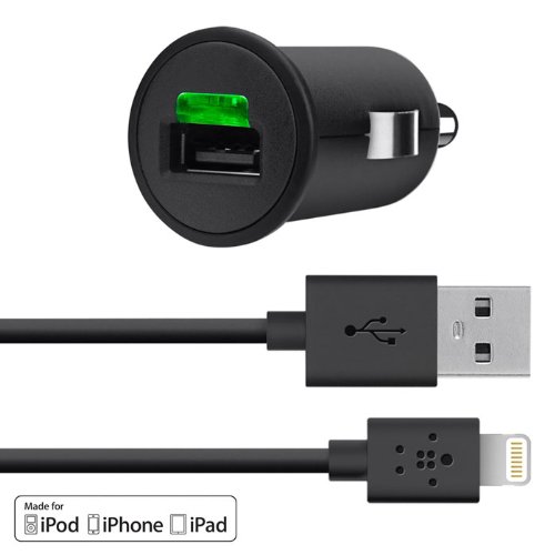 Belkin Micro KfZ-Ladegerät (2100mA, inkl. 1,2m Lade/Sync-Lightning-Kabel, geeignet für iPhone 5/5s/5c) - 2