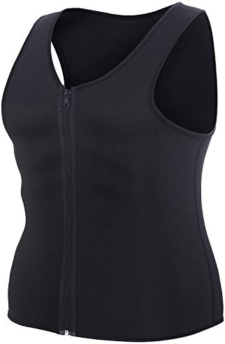 NHEIMA Men's Slimming Neoprene Hot Sweat Vest Sauna Suit Body Shaper for Weight Loss Tummy Mens Workout Tank Shirt Waist Shapers for Lost Weight, Muscle Building, Cardio Endurance and Core Strength