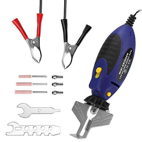 KKmoon 12V Chain Saw Grinding Machine Sharpener Chainsaw Electric Mini Handheld Grinder File Milling Machines