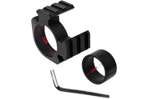 KEENZO 1inch-1.18inch Anello di Ambito Adattatore 25.4-30mm Barrel Mount with 20mm Weaver Picatinny Rail Riser