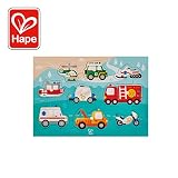 Puzzle uso vehículos Hape International- Puzzle Vehículos Emergencia, (E1406)