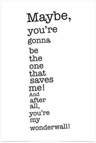TheGoodVibes PH336A2 Oasis Poster Wonderwall Premium Photo Paper 42 x 61 cm
