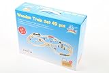 point-kids Holzeisenbahn Set 49 Teile, Zug komplett Set Holz - 9