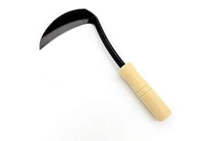 AFuex Gartenwerkzeug Handhacke-Sichel - Kleine Schlangenhals-Sichel Perfekt zum Jäten und Kultivieren,A