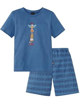 Schiesser Jungen Zweiteiliger Capt´n Sharky Knaben Schlafanzug Kurz