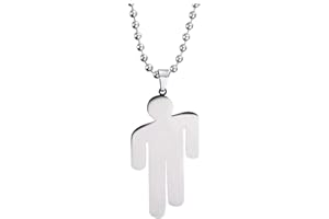 AOLIAY Stainless Steel Pendant Villain Necklace Stainless Steel Couple Pendant Necklace 1PC