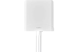 Nedis 5G / 4G / 3G Antenne – Stabiler Signalempfang mit 2,5 langem LMR200-Kabel und nur einer Antenne – 698-5000 MHz – Outdoor geeignet – Weiß