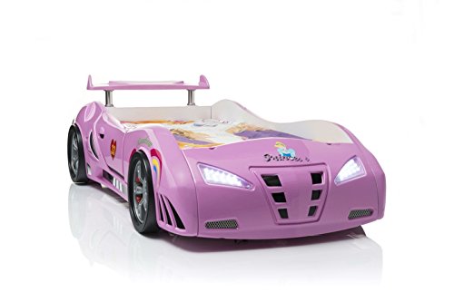 Preisvergleich Produktbild Autobett Princess in Pink Mädchenbett