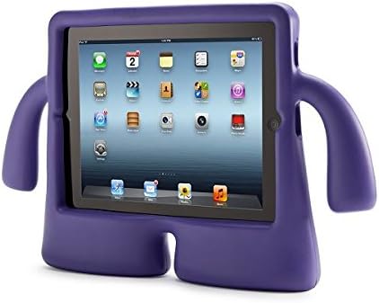 Purple Childs Cartoon 3D Shape Case for Apple iPad Mini 1 2 3 Back Cover for iPad Mini. Light Weight Case for iPad Mini. Kids Case. Childrens Durable Strong EVA Foam Cute Fun Holder (3D Purple)
