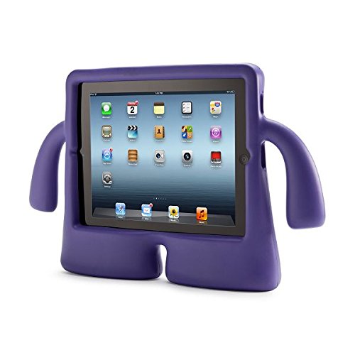 Purple Childs Cartoon 3D Shape Case for Apple iPad Mini 1 2 3 Back Cover for iPad Mini. Light Weight Case for iPad Mini. Kids Case. Childrens Durable Strong EVA Foam Cute Fun Holder (3D Purple)