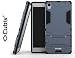Xperia Z5 Premium Dual Case, Cubix Robot Series Case Cover UV Coated Slim Hybrid Defender Bumper shock proof Case Armor Cover With Stand for Sony Xperia Z5 Premium Dual (Navy Blue) RS.599.00
