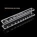 RUIMIO Oval Makeup Brush Holder Makeup Brush Stand Clear Acrylic 10 Lattices for Oval Brush