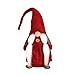 Produktbild BESTOYARD Weihnachten GNOME Schwedisch Skandinavisch Santa Tomte Nisse Festival Dekoration liefert Plüsch Puppe Geschenk für Kinder (rot)