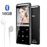mp3 player display bluetooth ♬【GROSSE LAGERUNG UND LANGZEITWIEDERGABE】 Der eingebaute 16GB Speicher und der externe 128GB Speicher (TF-Karte NICHT enthalten) unterstützen die Speicherung von über 10.000 Songs. Bis zu 30 Stunden Musik spielen mit 3 Stunden voller Ladung.