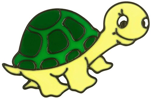 MagicGel Fensterbilder - Schildkröte (17 x 10 cm), Fensterdeko für das Basteln mit Kindern