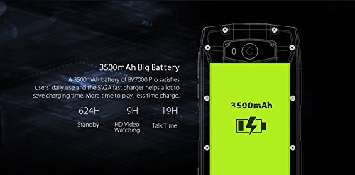 [[Nuovo Rilasciato]] Blackview BV7000 PRO - Ultra Slim da 5 pollici Gorilla Glass IP68 4GB di RAM + 64GB ROM Impermeabile / antiurto / antipolvere Outdoor Smartphone Octa Nucleo 8MP + 13 MP fotocamera impronta digitale GPS - nero-argento