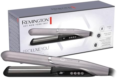 Remington Piastra per Capelli [Piastre rivestite con Diamond-Ceramic da 110 mm, Tecnologia Intelligente StyleAdapt™ che Regola il Calore] PROluxe You (9 T° 150–230°C, Capelli Lisci e Luminosi) S9880