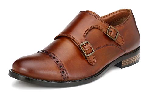 Men's Leather Monk Strap Shoes