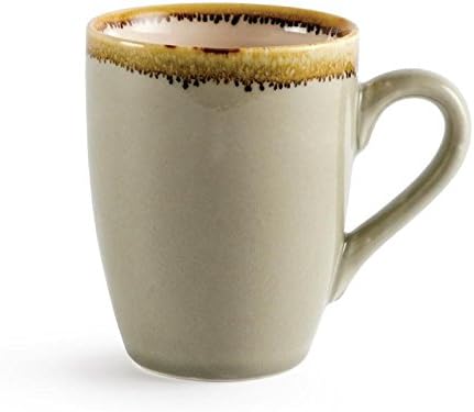 Olympia Kiln GP482 Moss Mug, Porcelain, 340 mL Capacity, Green (Pack of 6)