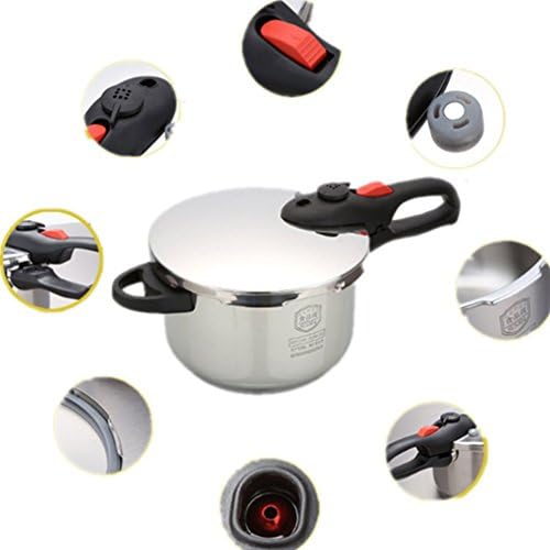 304 Stainless Steel Pressure Cooker Deepening Household Gas Induction Cooker Universal Pressure Cooker 7L