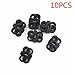 Produktbild ELENXS 10pcs Plastik Schnürsenkel Schnalle Schnürsenkel Toggle Sliders Klemme 4mm Loch Schnur Enden Arretiersperrung