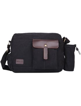 Eshow Herren Canvas Freizeit T?glich Umh?ngetasche Schultertasche Taschen