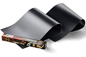 GRIGLIARE DURO ITALIAN HARDCORE BARBECUE GRIGLIARE DURO 2x Tappetino BBQ SUPER SPESSORE 0.4 mm in Teflon Antiaderente per Barbecue (BBQ MAT)