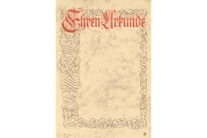 ‎ALBERT HOFFMANN URKUNDENVERLAG Albert Hoffmann Certificate Verlag Honor Certificate/134 PC Certificate (170gsm) Pack of 10