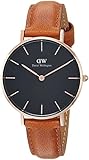 Daniel Wellington Damen Analog Quarz Uhr mit Leder Armband DW00100166