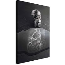 Murando Akustikbild Tiere 90x60 Cm – Schallabsorber Leinwand Mit Leopard Design, Für Bessere Raumakustik