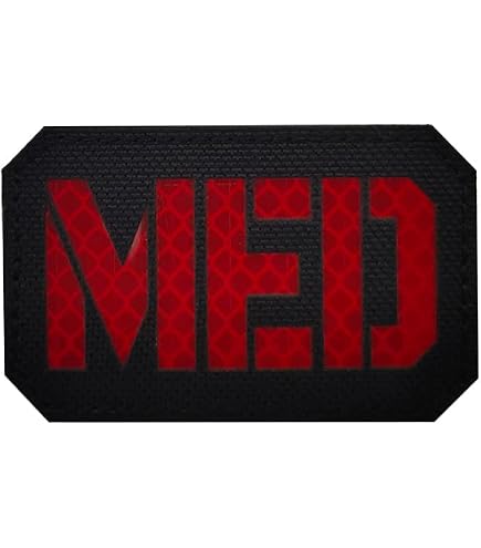 PATIKIL Reflektierender 'GEFAHR' Patch – 2 Stück, 9x3 Cm, Klettverschluss, IR-reflektierend, Für Kleidung & Rucksäcke