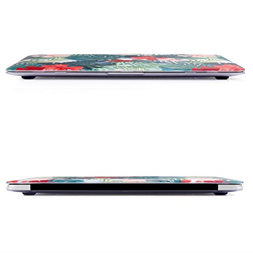 iDOO MacBook Schutzh  lle   Hard Case Cover Laptop H  lle  F  r MacBook Air 13 Zoll  A1369 A1466  - matt  tropische Palmen