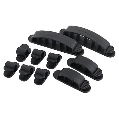 LogiLink KAB0039 Pack de 10 Attaches adhésives pour Câble 3 Tailles Noir