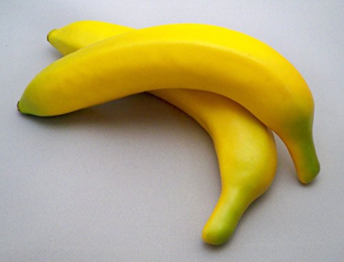EQLEF® 2 Stück Deko Banane Kunstobst Obst Dekoobst Deko künstliches Obst, banane Modell