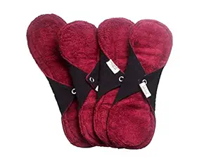 FabPad Reusable Washable Sanitary Cloth Pads Napkins Eco-Friendly Menstrual Hygiene Solutions (Pack Of 4)