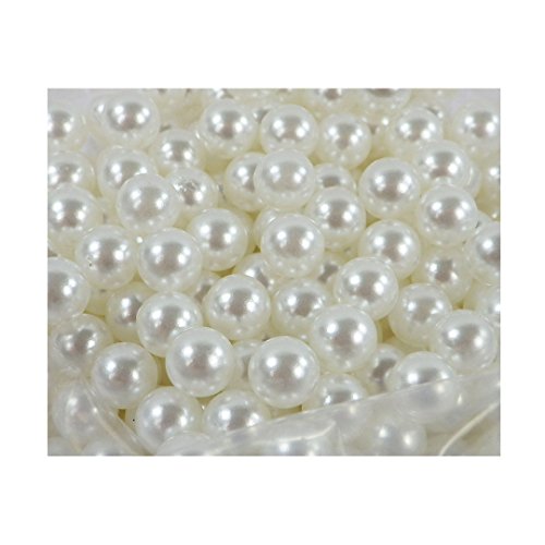 1300 Stück hochwertige nachgebildete lose Perlen Perle Dekoperlen Kunststoffperlen ohne Loch 8mm weiß ivory snow white snowhite